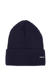 Finn Flare Strickmtze dunkelblau