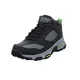 SKECHERS Boots schwarz / grau / neongrün