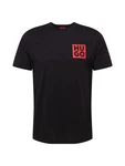 HUGO T-Shirt 'Detzington' rot/schwarz