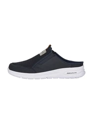 Rieker Clog Pantolette nachtblau/anthrazit/orange