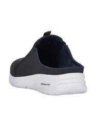 Rieker Clog Pantolette nachtblau/anthrazit/orange