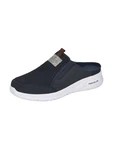 Rieker Clog Pantolette nachtblau/anthrazit/orange