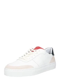 Sneaker beige / nachtblau / rot / weiß