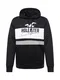 HOLLISTER Sweatshirt schwarz / weiß