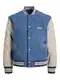 JACK & JONES Jacke ''''Mash Up'''' ecru / taubenblau / blue denim