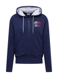 Sweatjacke navy / rot / weiß