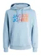 JACK & JONES Sweatshirt ''''RAYMOND'''' hellblau / navy / orange / lila