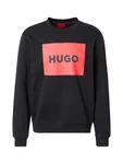 HUGO Sweatshirt 'Duragol' feuerrot/schwarz
