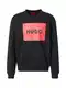 HUGO Sweatshirt 'Duragol' feuerrot / schwarz