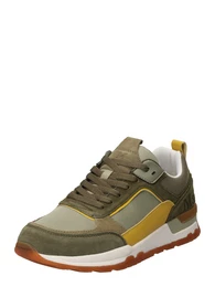 Marc O''''Polo Sneaker ''''Peter'''' hellbraun / gelb / oliv / dunkelgrün