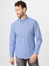 Polo Ralph Lauren Hemd blau/cognac/weiß