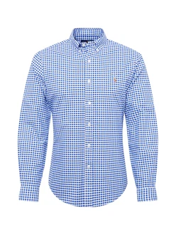 Polo Ralph Lauren Hemd blau/cognac/weiß