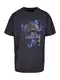 MT Upscale T-Shirt 'Le Papillon' blau / nachtblau / greige