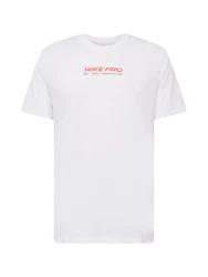 NIKE Funktionsshirt 'Nike Pro' rot/schwarz/weiß