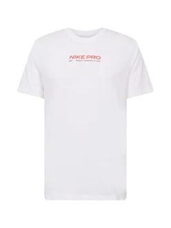 NIKE Funktionsshirt 'Nike Pro' rot/schwarz/weiß