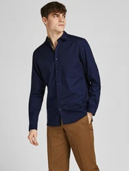 JACK & JONES Hemd 'Cardiff' (1-tlg) dunkelblau