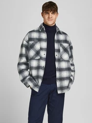 JACK & JONES Jacke Bane anthrazit/hellgrau/weiß