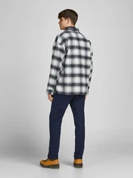 JACK & JONES Jacke Bane anthrazit/hellgrau/weiß