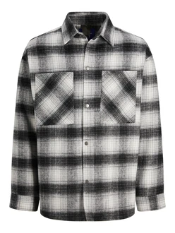 JACK & JONES Jacke Bane anthrazit/hellgrau/weiß