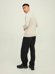 JACK & JONES Pullover 'JJEEmil' beigemeliert