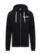 Superdry Sweatjacke schwarz / weiß