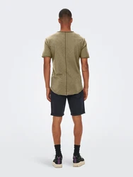 ONLY & SONS T-Shirt ONSBENNE dunkelbeige