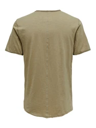 ONLY & SONS T-Shirt ONSBENNE dunkelbeige