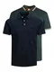 JACK & JONES Poloshirt ''''Paulos'''' dunkelblau / tanne / orange / weiß