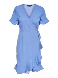 Šaty 'Olivia' nebeská modř / bílá