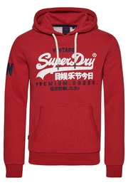 Sweatshirt nachtblau / feuerrot / weiß
