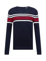 Pullover ''''SCHMIDT'''' navy / weiß / hellrot