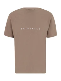 T-Shirt ''''COPENHAGEN'''' hellbraun / wei