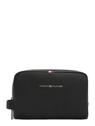 Kulturtasche 'Essential' rot / schwarz / wei