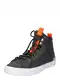 CONVERSE Visoke superge  antracit / neonsko oranna