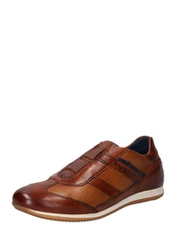 Slipper cognac / dunkelblau