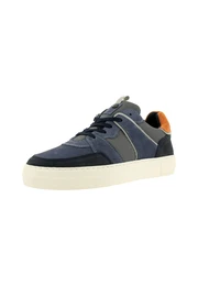 Sneaker blau / taubenblau / grau / orange / schwarz