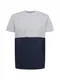 JACK & JONES Shirt ''''COPENHAGEN'''' grau / navy / wei