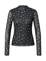 Tričko 'Marille' mix barev / černá