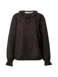 Bluza 'Mikia' tamno smeđa / bijela