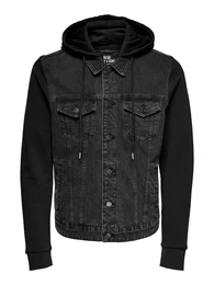 Jacke ''''Coin'''' black denim / schwarz