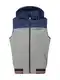 JACK & JONES Weste ''''SIENNA'''' dunkelblau / graumeliert / feuerrot / wei