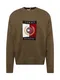 TOMMY HILFIGER Pulover ''''INTARSIA''''  mornarska / oliva / rdea / bela