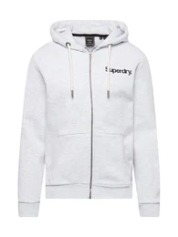 Sweatjacke graumeliert / schwarz