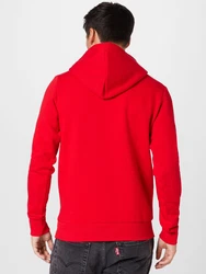 JACK & JONES Sweatshirt CORP Logo Hoodie nachtblau/rot/weiß
