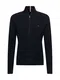 TOMMY HILFIGER Pletena jopa  temno modra