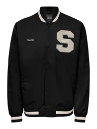 Jacke ''''ACE VARSITY'''' schwarz / kitt