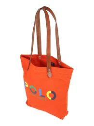 Shopper dunkelorange / gelb / navy / hellblau / grn