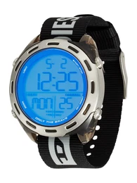 Digitaluhr grau / schwarz / silber