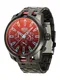 DIESEL Analoguhr trkis / bronze / rot / schwarz