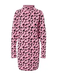 Úpletové šaty růžová / světle růžová / černá